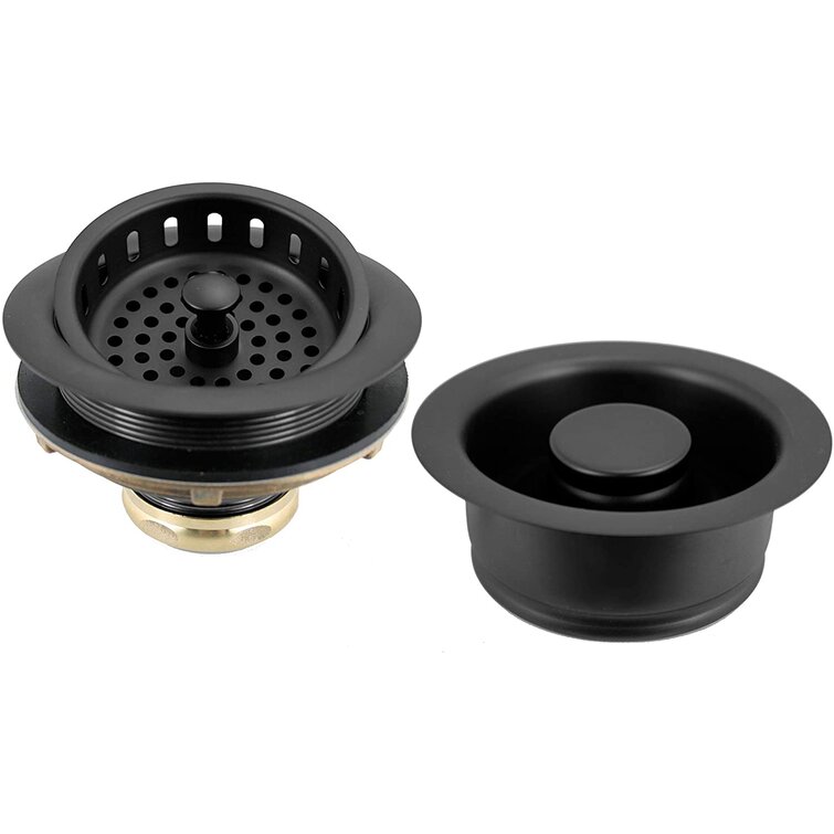 Kitchen Sink Basket Strainer Drain with Post Style Basket in