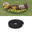 Ensemble de 3 bordures de jardin en polyéthylène noir 32,8 pi 5,9 po Vidaxl-112605797-112605796