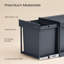 Stainless Steel Open Waste Bin - 30L