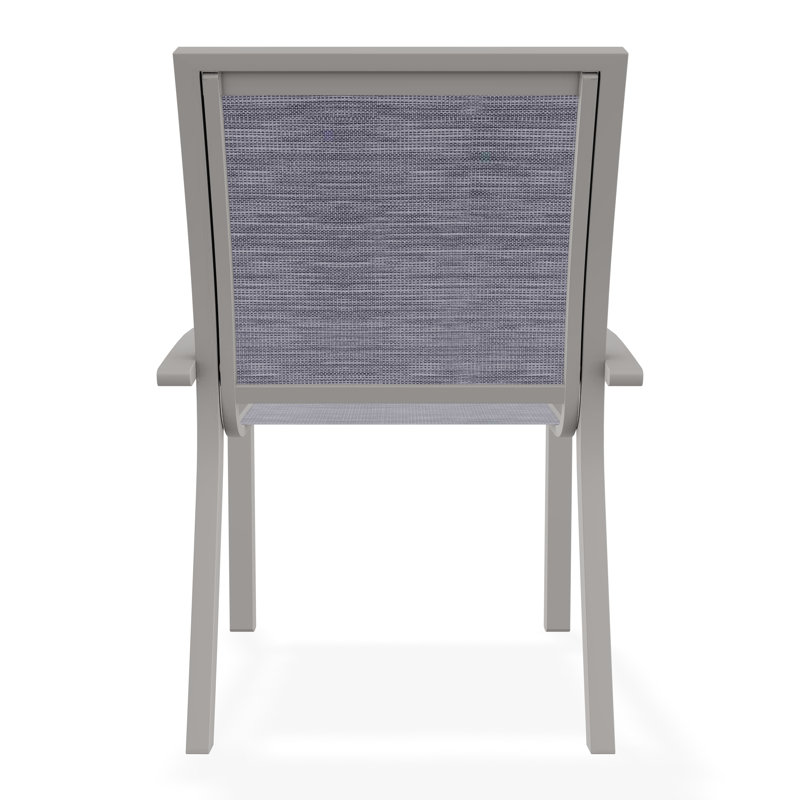 Kendall Outdoor Dining Chair, Warm Gray, Brooks