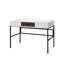 Bureau noir avec prise - Rangement pratique pour ordinateur, spacieux et