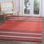 Tapis rouge / ivoire en coton tissé à plat à la main Bokara Hills-21204825