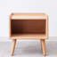Table de chevet européenne en hêtre - armoire en bois massif avec espace naturel simple pour les besoins de rangement