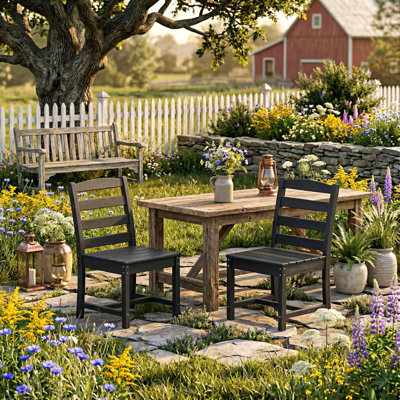 HDPE All-Weather Patio Dining Chair