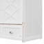 Lit escamotable double avec grands tiroirs, blanc
