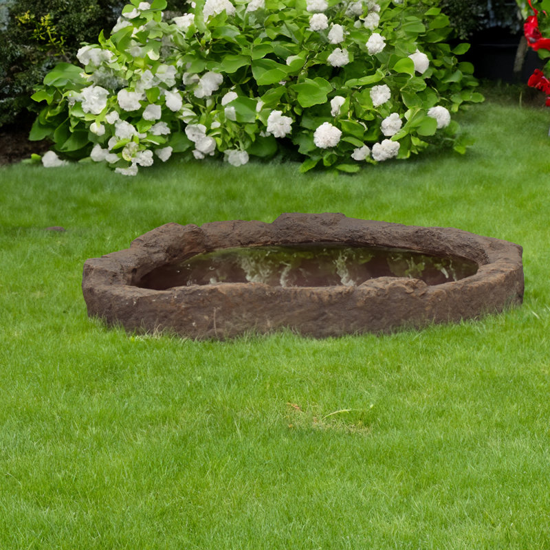 Outdoor Rock Fountain, 14" H x 50" W x 40" D