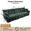 Canapé modulaire rembourré en chenille 2P + 3P-114281321