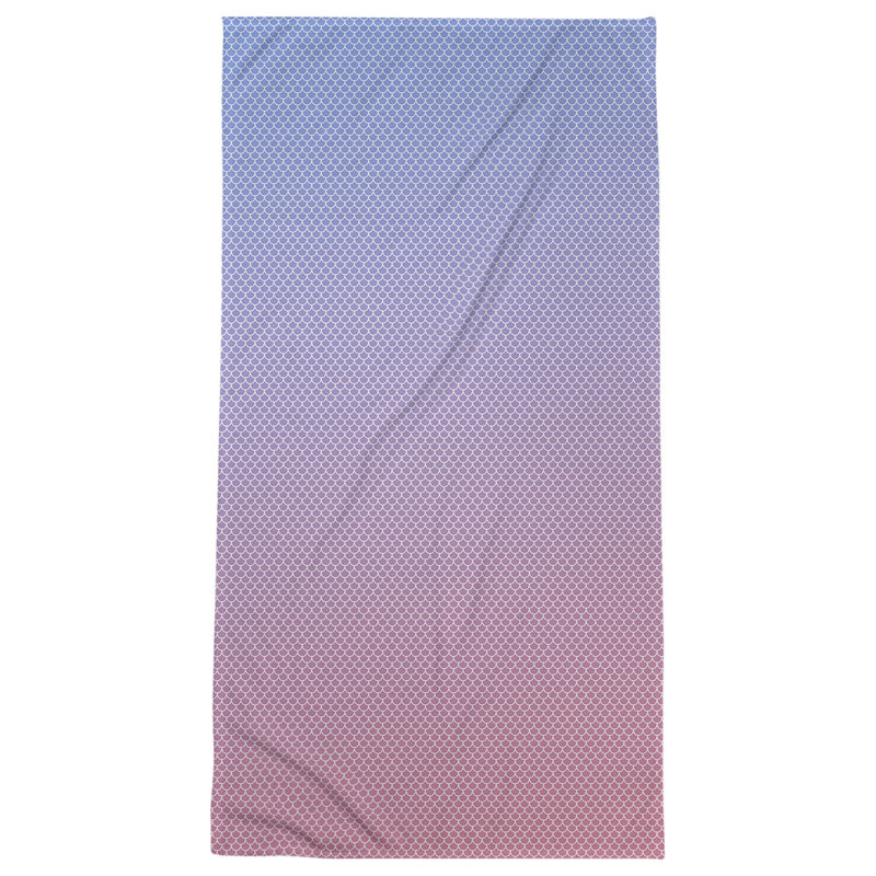 Katelyn Elizabeth Bath Towel, Blue/Pink