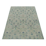 Block Print Kilim Floral Area Rug
