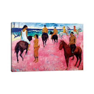 Riders On The Beach, 1902 by Paul Gauguin - Wrapped Canvas Gallery-Wrapped Canvas Giclée