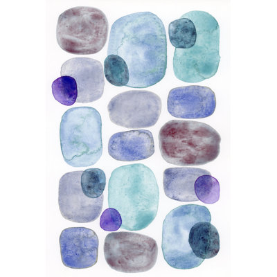 Ermalene Violet Turquoise III by Nikki Galapon - Wrapped Canvas Print
