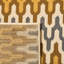 Tapis beige / doré Kelston-24292395