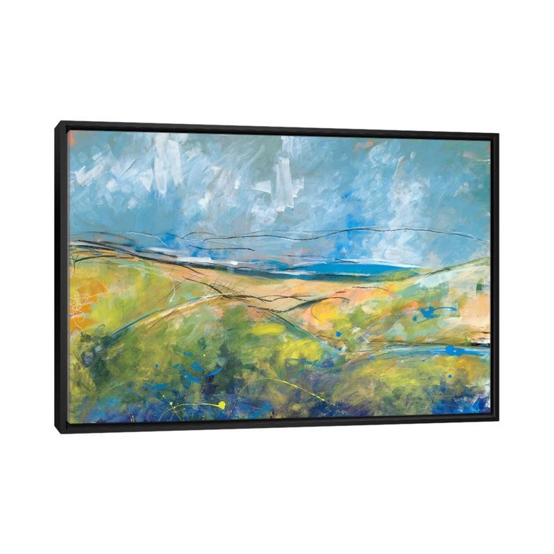 « early spring days », impression sur toile, H 18 po x l 26 po x P 1,5 po, Toile avec cadre noir, Pas de tapis