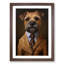 Border Terrier In A Suit No.3 - Single Picture Frame Print on Wood-1805933298-1805933303