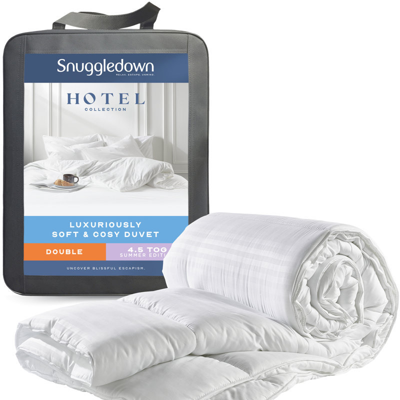 Snuggledown Hotel Luxury 4.5 Tog Round Duvet - Cosy & Soft Summer Duvet, Lightweight & Breathable, Double