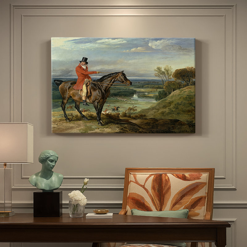 Equestrian Portrait (A Gentleman on a Hunter)-James Ward-Gallery Wrapped Canvas-c. early 19th Century, 12 x 18