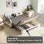 2 Seater Linen Blend Sofa Bed