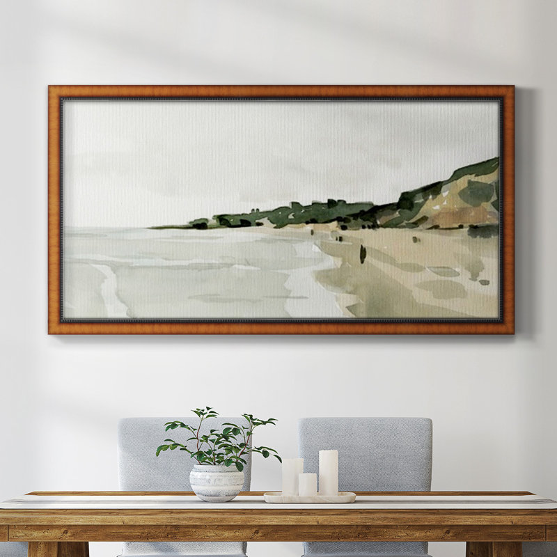 Beachside Walk III - Reproduction de photo sur toile simple, H 25 po x l 45 po x P 2,5 po