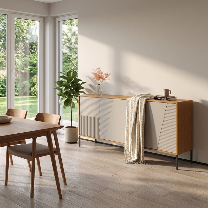 Buffet Debora 74,8 "04, Teck / Cachemire