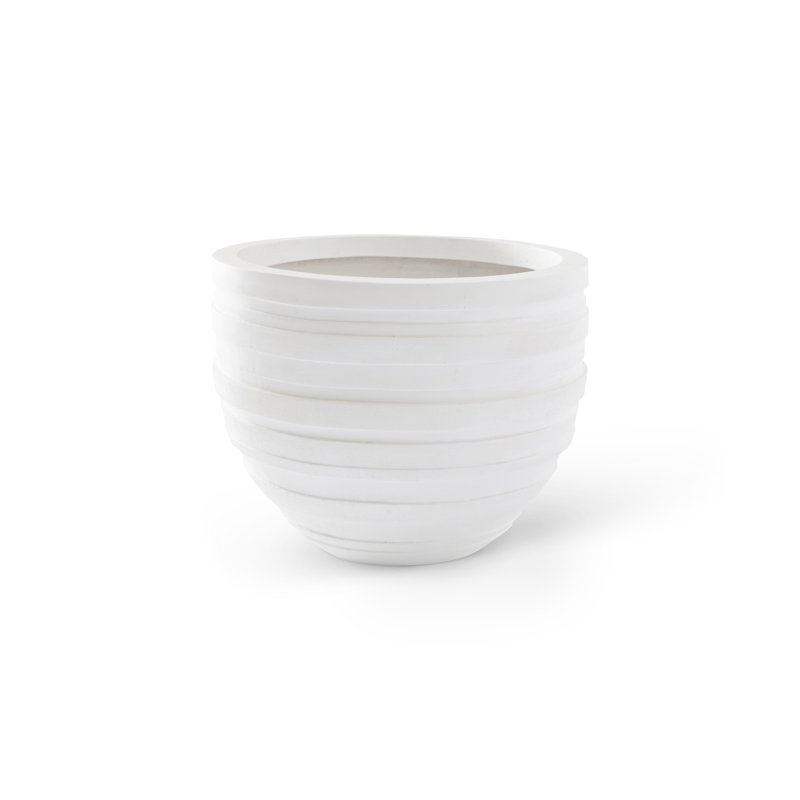Pot à fleurs en résine June, H 34 po x l 43 po x P 43 po