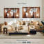 «Chestnut World Map», reproduction sur toile-92761162
