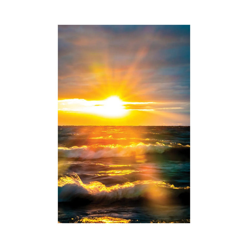 Sunrise Over Ocean III by Nik Rave - Wrapped Canvas Gallery-Wrapped Canvas Giclée, 30.48cm H x 20.32cm W