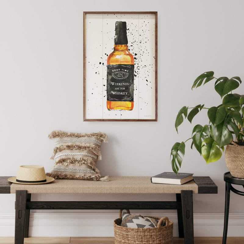 «Weekends Are For Whiskey» par Mercedes Lopez Charro, H 8 po x l 5 po