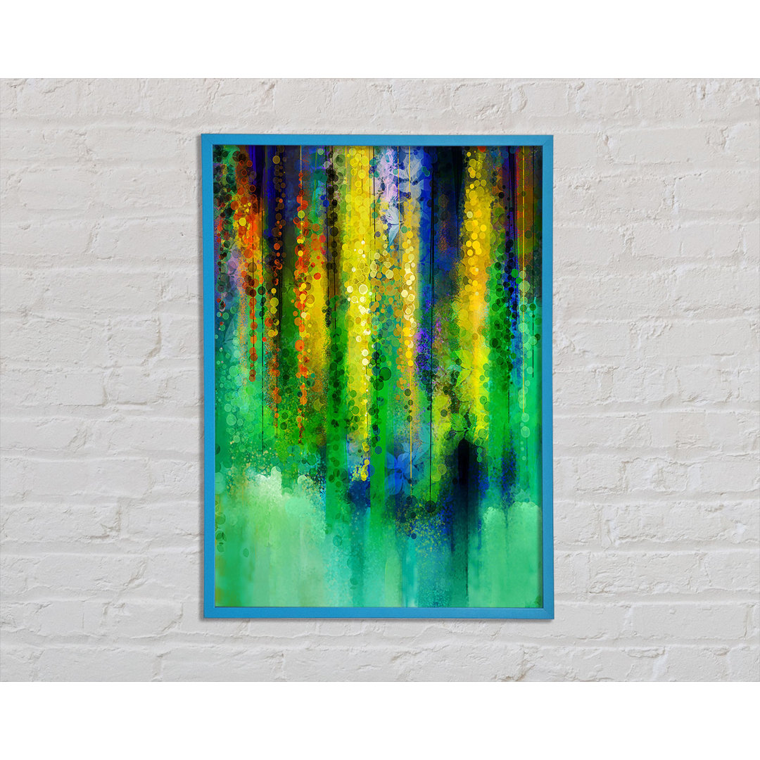 Gerahmtes Leinwandbild Abstract Willow Tree