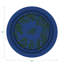 Christmas Berries Vegan Leather Round Pebble Placemat-535729860