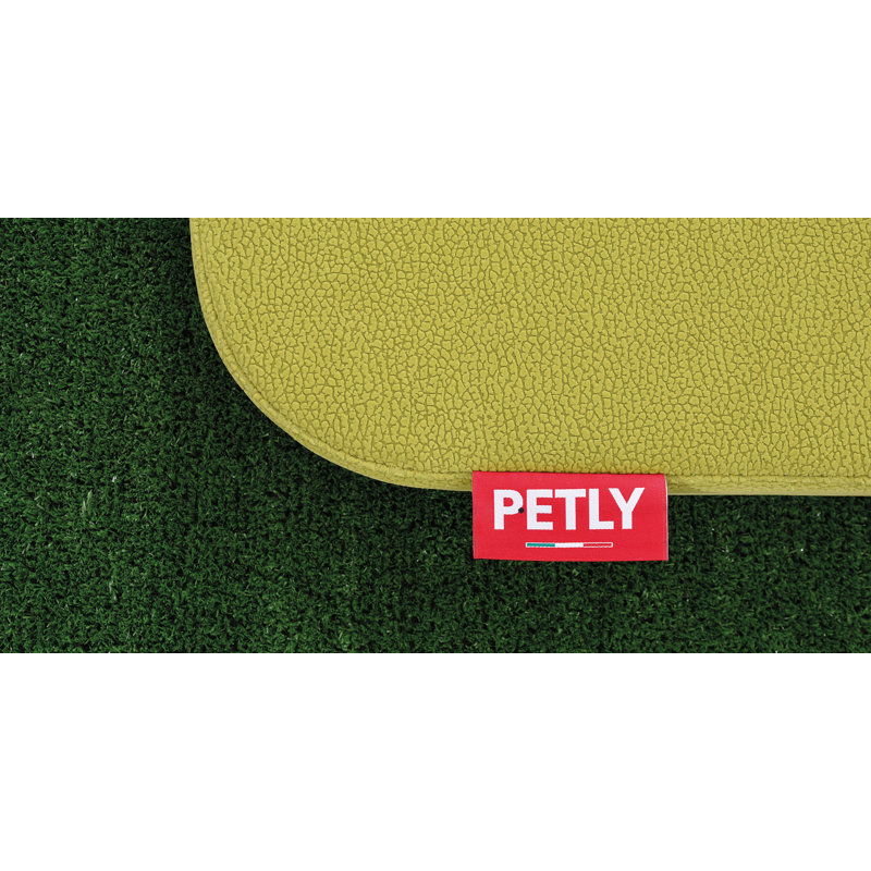 Orthopedic Microfibre Pet Bed, Green, Medium (80cm W x 60cm D)