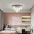 Lizette 6-Light Crystal Chandelier Flush Mount Lighting-777802077