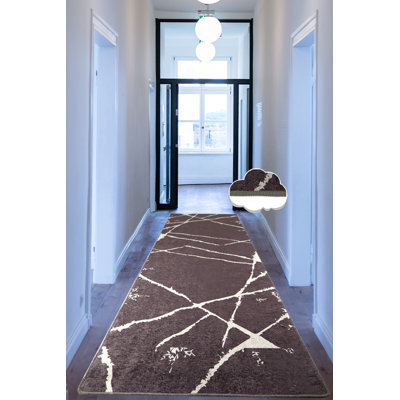 Premium Hall Carpet, Grey, 47.2 x 59.1 inches | 100% Polyester, Pile Height: 0.16 inches, Total Thickness: 0.39 inches | Antibacterial, Non-Slip Underside, Machine Washable | Perfect for Home Entryways & Living Spaces