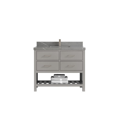Parker 42'' Single Bathroom Vanity with Top
