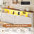 Wood Queen Bed Frame with 6 Drawers and Spacious Storage Headboard Farmhouse LED Metal Platform Bed with Charging Station No Boxing Need-255102221-253110981