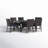 Salem 6 - Person Patio Dining Set Extendable Rectangular Table with Cushions Included