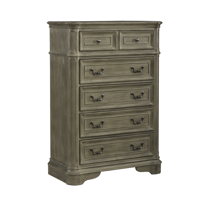 Commode 5 tiroirs l 38 po Colchester, Brun