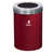 Burgundy/Satin Aluminum