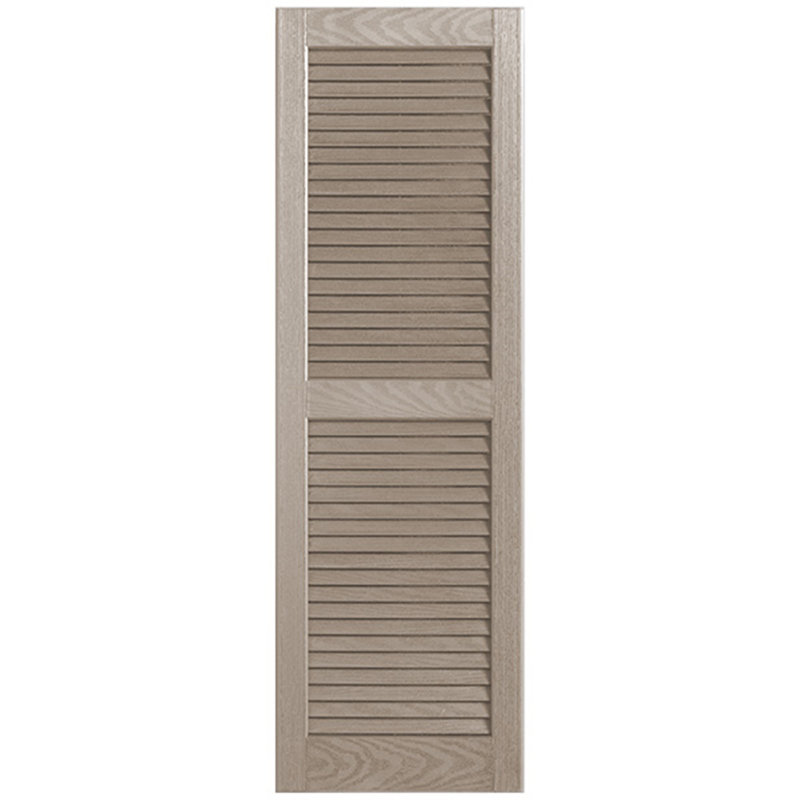 Paire de volets à persiennes droites, Grès, 57 po, 12 po