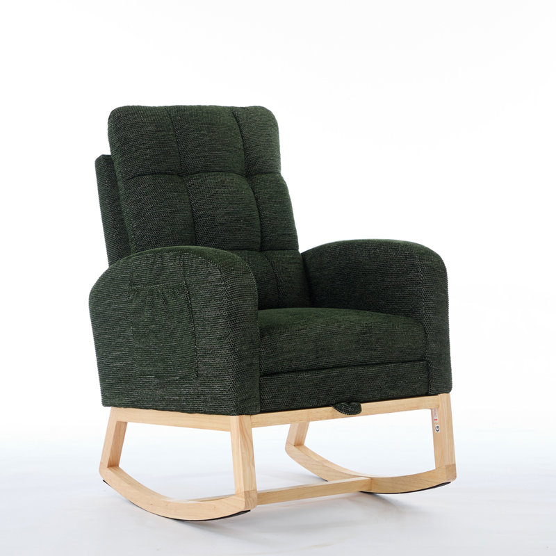 Chaise berçante Modern, Vert foncé