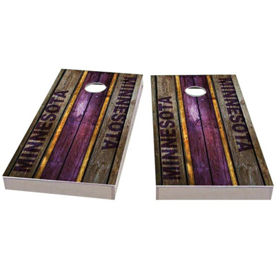 Minnesota Football 2x4 Cornhole Board Set | Includes (2) Boards (8) Bags & Optional Accessories