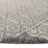 Blue Transitional Wool Silk Blend Rug - 10'1" x 14'1"