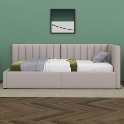 Kasady Single Sofa Bed Frame with 2 Storage Drawers