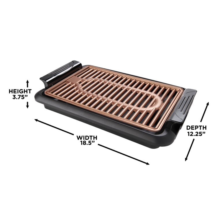 Betty Crocker Indoor Grill 10x15 With Nonstick Removable Grill