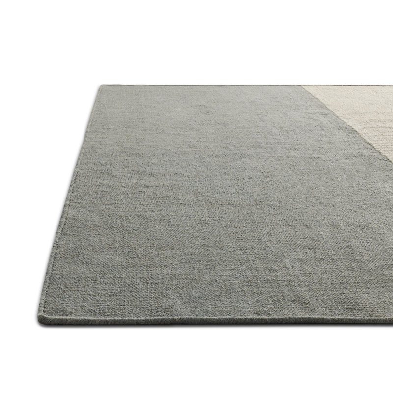 Light Between Wool Striped Indoor / Outdoor Rug, Rectangle 9' x 12'