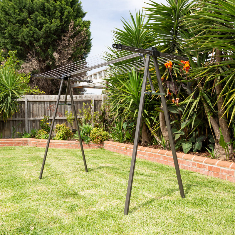 Daytek Steel Portable A-Frame Drying Rack, Asteroid Pearl