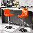 360° Swivel Counter Height Bar Stools, Faux Leather Adjustable Bar Chairs For Kitchen Or Home Bar-1984431839-1984431831
