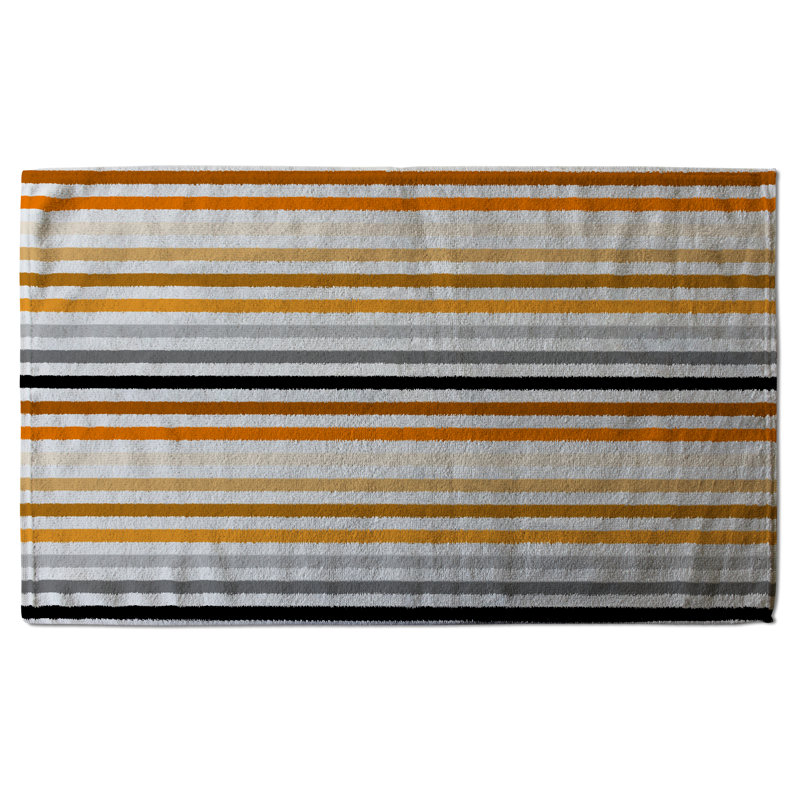 Cotton Stripe Waffle Kitchen Towel