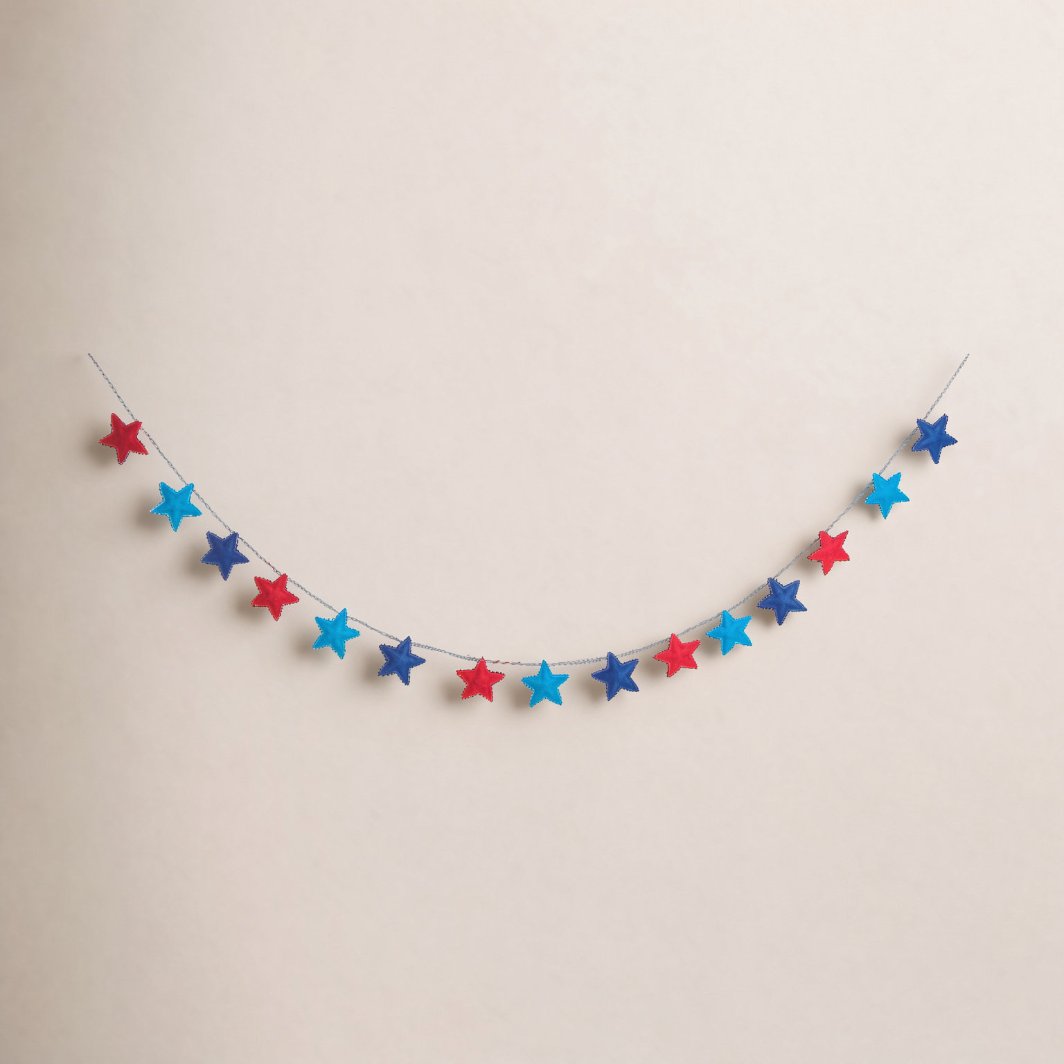 Blue and Red Novelty Garland