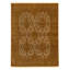 Hand Knotted Wool Oriental Area Rug in Ivory And Gold