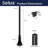 Solus 6 ft. Surface Mount Lamp Post with Dusk-to-Dawn Photocell Sensor and Decorative Base Cover